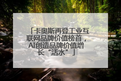 卡奥斯再登工业互联网品牌价值榜首，AI创造品牌价值增长“活水”